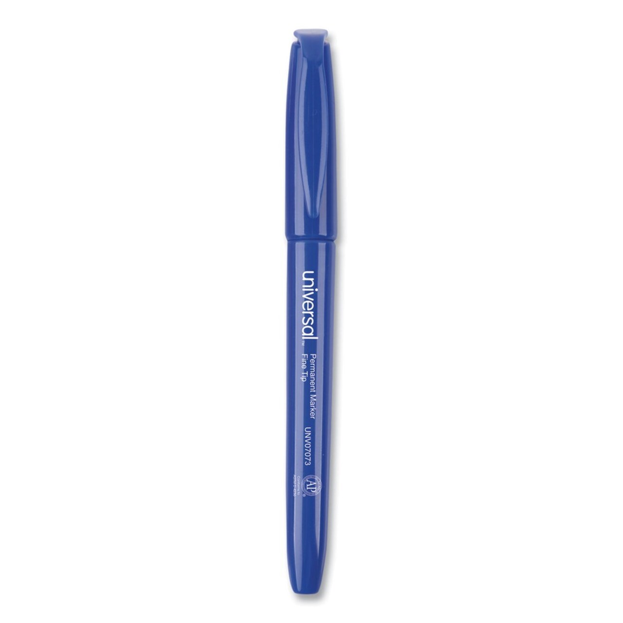 Universal Fine Bullet Tip Pen-Style Permanent Marker - Blue (1 Dozen)